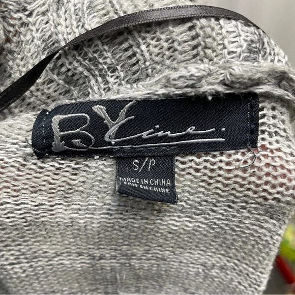 ANTHROPOLOGIE CINE SZ S Cotton Chamoisee Brown Open Front Cardigan Shrug Sweater - Picture 7 of 9